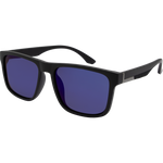 Harrison Polarised Rectangle Sunglasses - Black Blue